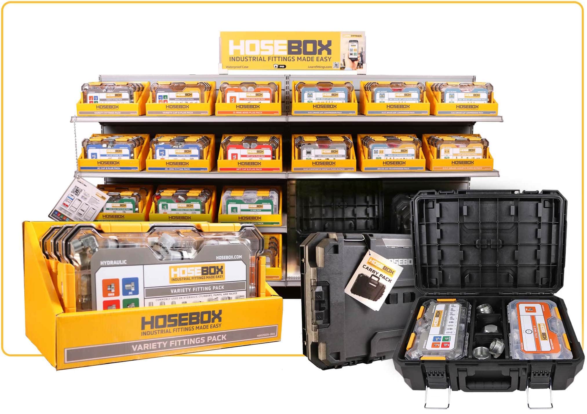 Hosebox hydraulic hose repair kit