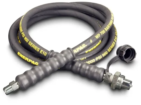 Enerpac High Pressure Hydraulic Hose HC-9310, 10 ft. Heavy-Duty Rubber, .38 in diameter