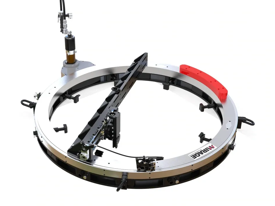 Enerpac MM1775E, 0-70 in. (0-1778 mm) Pneumatic External Mount Flange Facing Machine