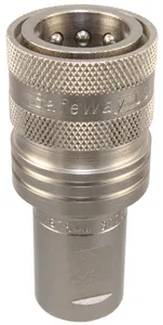 S75-15 Safeway 1/2" Ag ISO Body: Connect-Under-Pressure, Spec Poppet, 3/4"-16 Female ORB