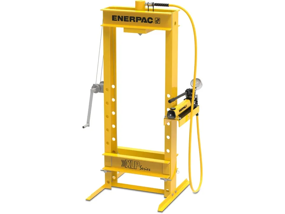 Enerpac XLP256P392U 25 Ton Workshop Hydraulic Press, RC256 Single-Acting Cylinder, P392 Hand Pump