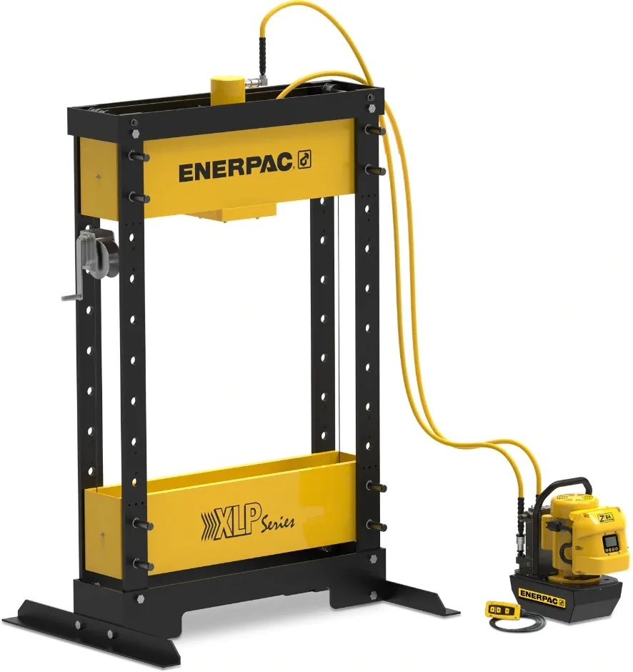 Enerpac XLP5013ZEBU 50 Ton Workshop Hydraulic Press, RR5013 Double-Acting Cylinder, ZE4408SB Electric Pump