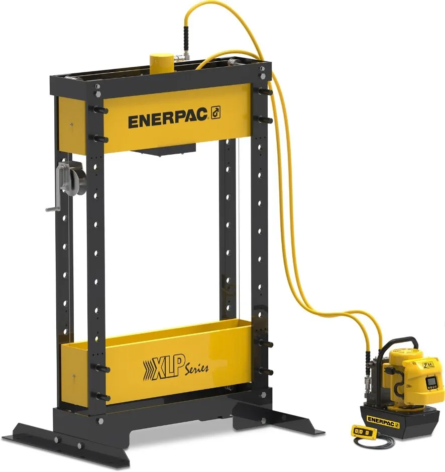 Enerpac XLP5013ZEIU 50 Ton Workshop Hydraulic Press, RR5013 Double-Acting Cylinder, ZE4408SI Electric Pump