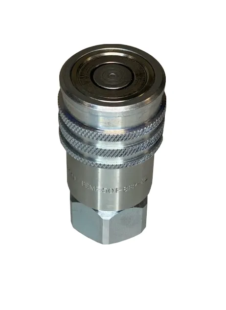 Parker FEM-501-8FP-NL, 1/2", Female Coupler, 1/2-14 NPSF, 12 GPM, 3,625 PSI, ISO 16028, Flush Face, FEM Series