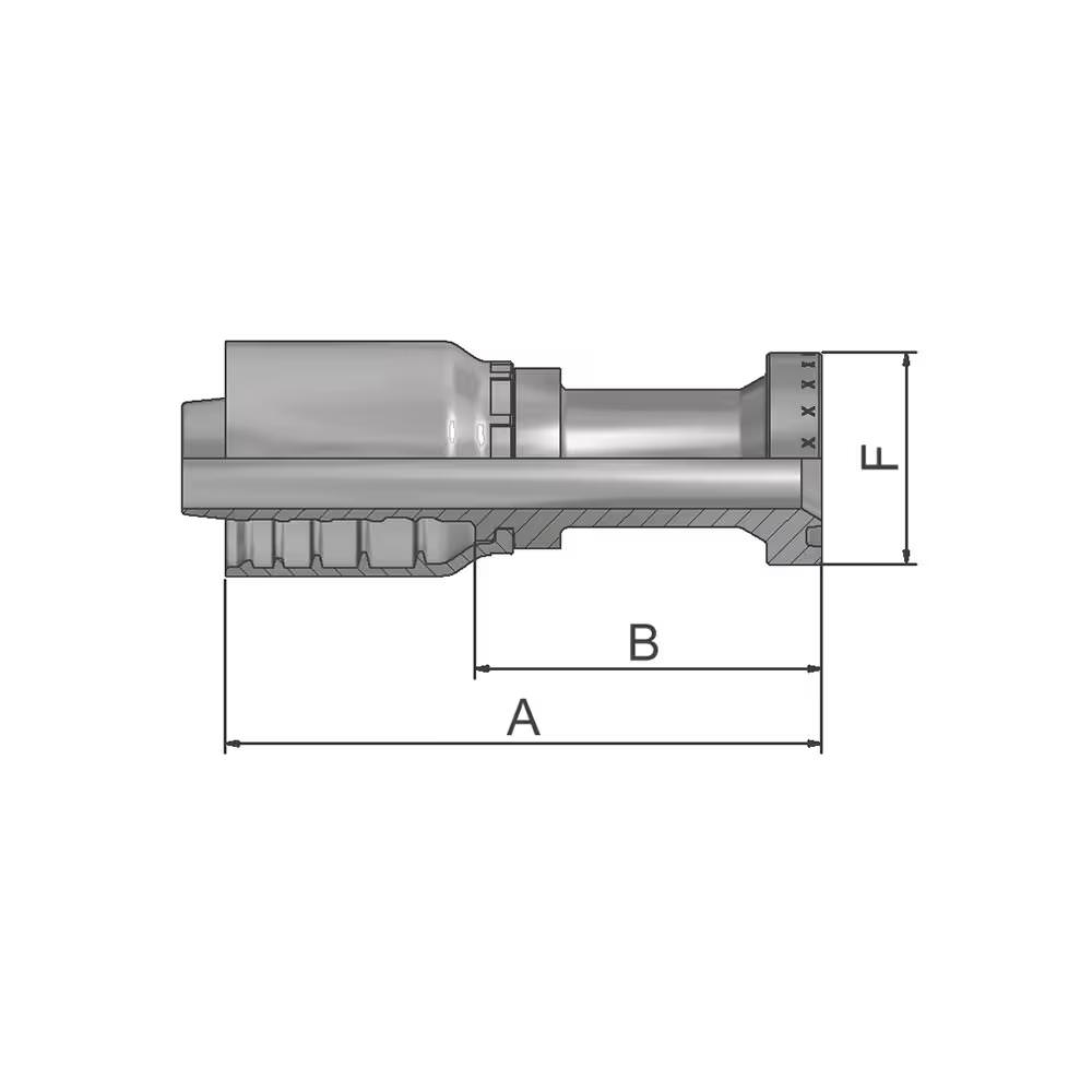 Parker 77 Series 1XA77-12-12 Flange Head Fitting - Steel - Image 2