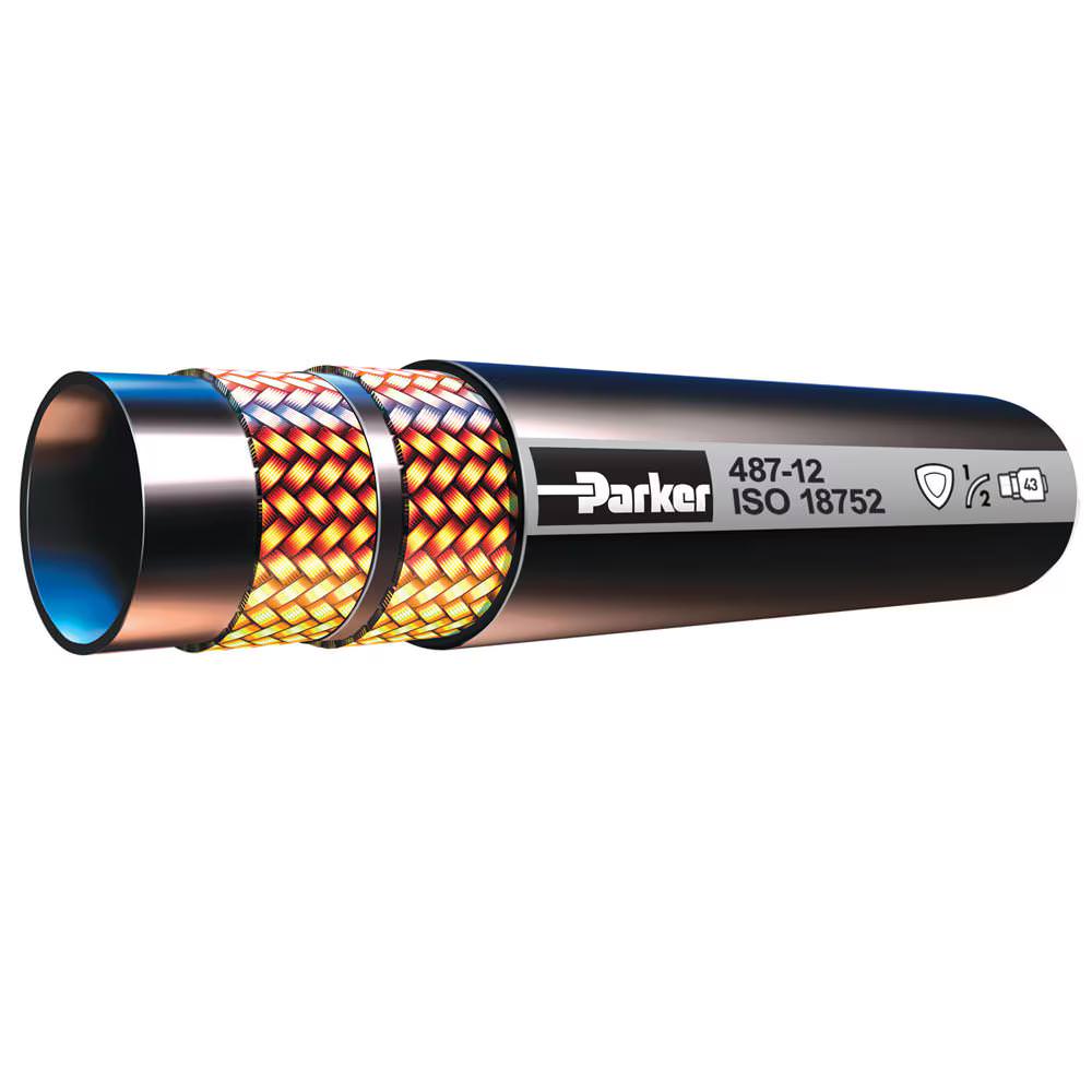 Parker 487TC-20 4000 PSI Hydraulic Hose - Durable Rubber