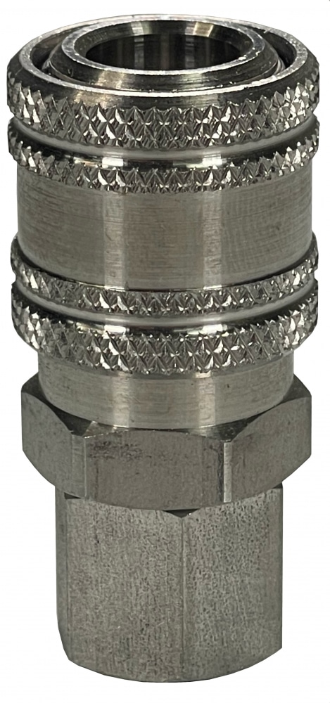 S23 | Stainless Steel Pneumatic Industrial Interchange Quick Coupler 1/4"