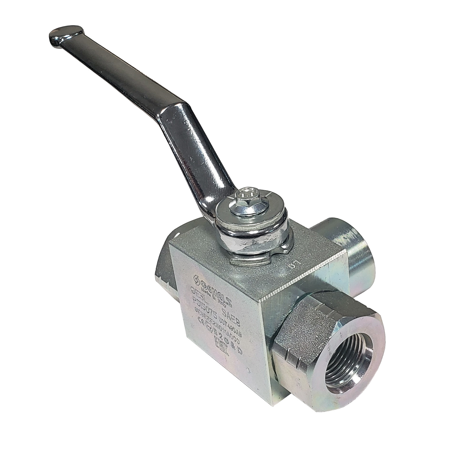 3-Way High Pressure Ball Valve with 3/4" SAE Ports, GE3SAE12