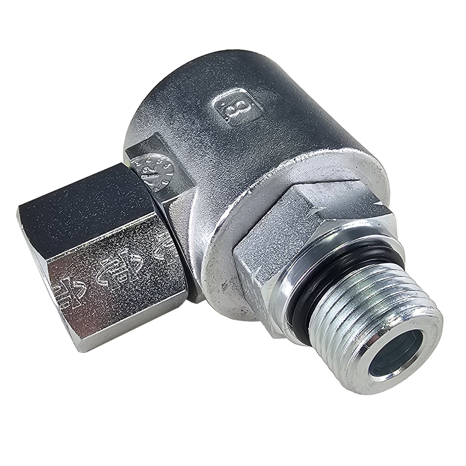 1/2? 90 Degree Live Swivel | 1/2" NPTF Female X 1/2" ORB Male, 9S8PU8-O8