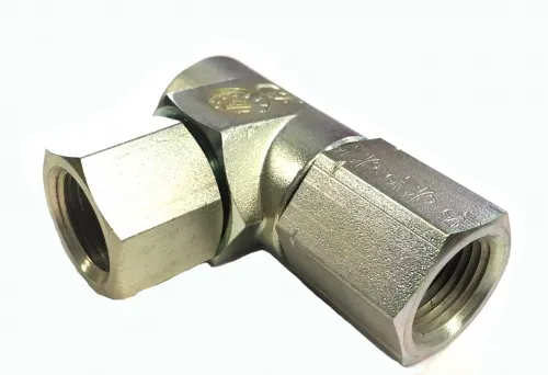 3/8" 90 Degree Live Swivel | 3/8 NPSM Female Union X 3/8 NPTF Female, 9S6PU6-PF6