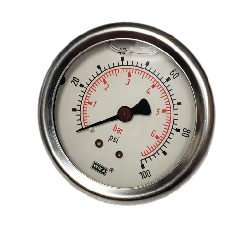 CF1P-210E Glycerine-filled Gauge - Stainless Steel Case, Accurate Measurement