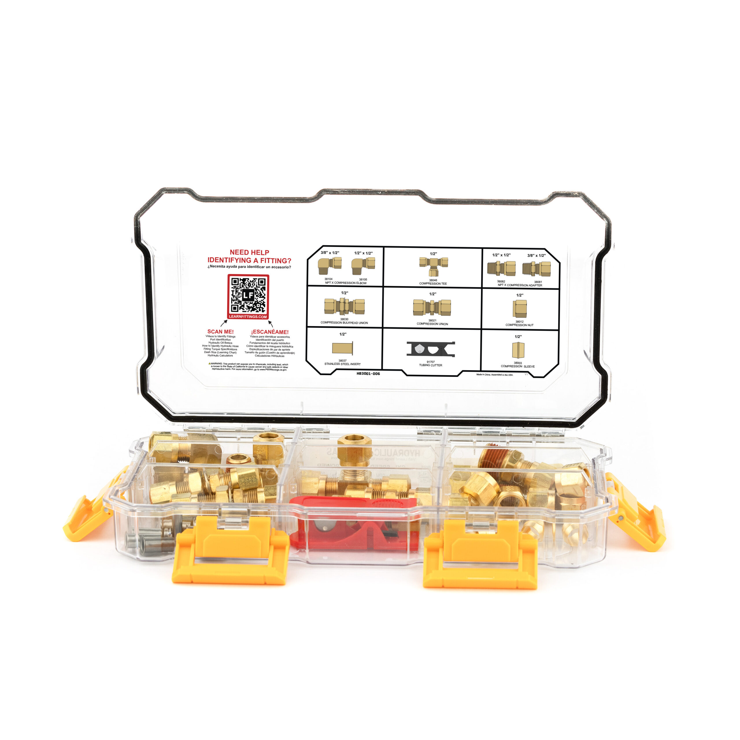 D.O.T. 1/2” BRASS COMPRESSION AIR BRAKE FITTINGS PACK