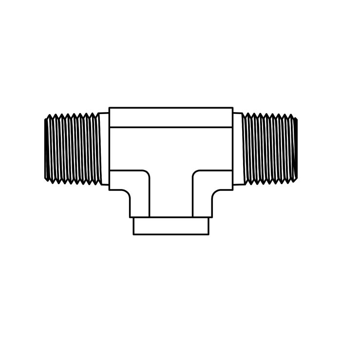 5601-06-06-06 , 06MP-06MP-06FP TEE 3/8" X 3/8" X 3/8" - Image 2
