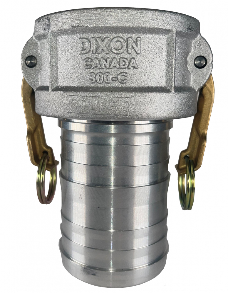 300-C-AL | 3" Female Cam Coupler x Hose Shank