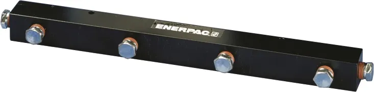 Enerpac A-65 Hydraulic Manifold, 7-Port, 14" Long