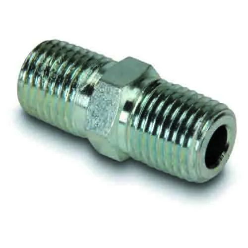 Enerpac FZ1619 Hexagon Nipple, 10000 PSI, Connection From 3/8" NPTF Male to 3/8" NPTF Male