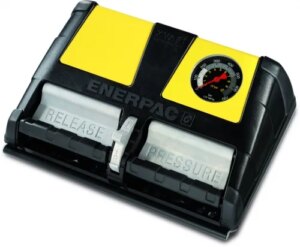Enerpac XA12G Hydraulic Pump with Pressure Gauge Indicator, Air Driven