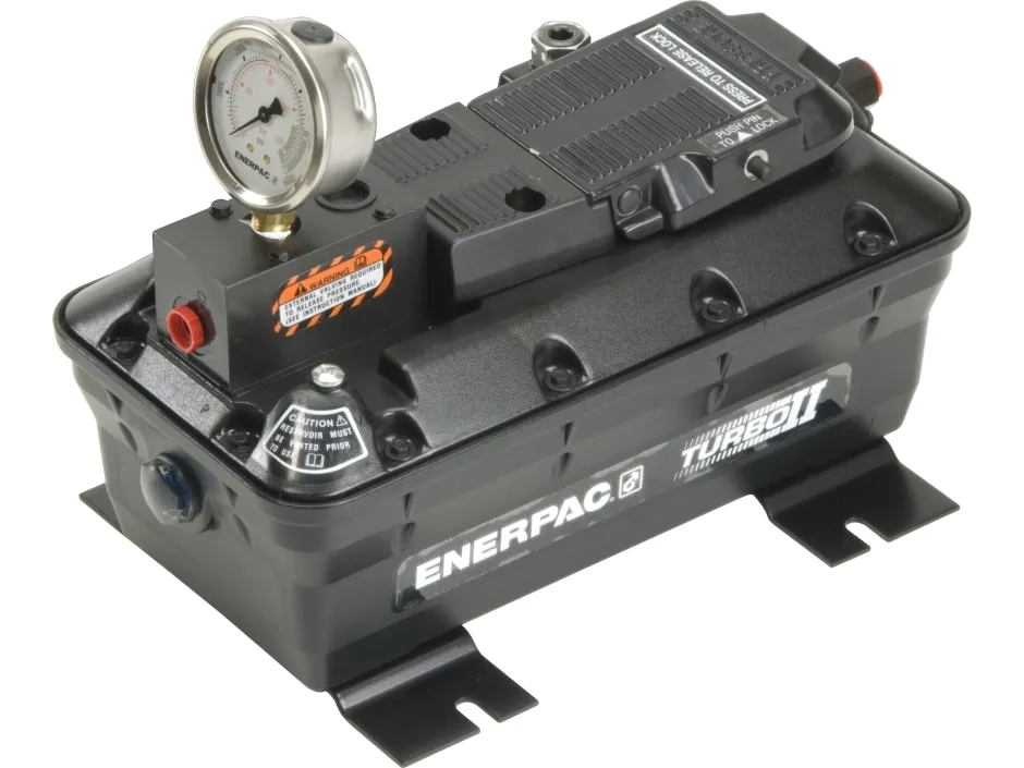 Enerpac PACG3002SB Turbo II Air Hydraulic Pump Remote Valve Mount 180 in3 Oil Flow at 100 psi