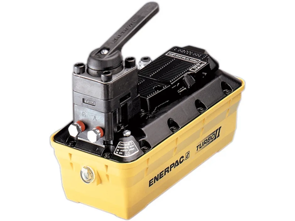 Enerpac PAMG-1402N Turbo II Air Hydraulic Pump 4/3 Manual Valve 127 in3 Usable Oil