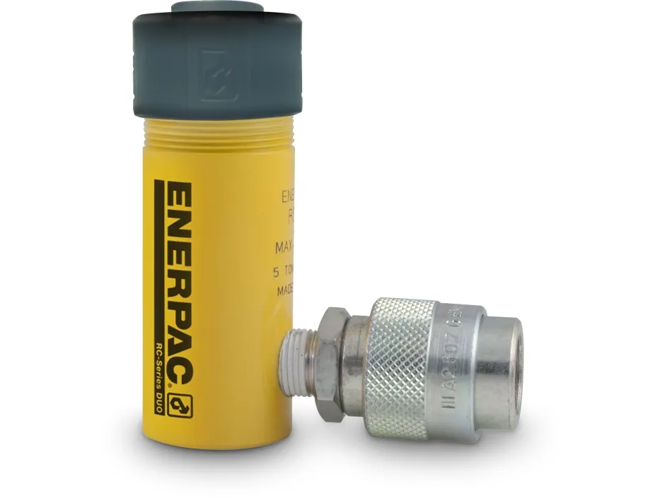 Enerpac RC-51 Single Acting 5 Ton Cylinder, Alloy Steel, 1" Stroke