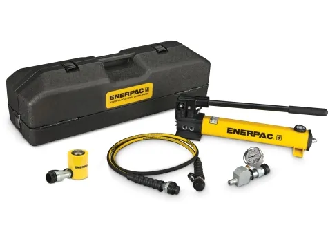 Enerpac SCL-101TB 10 Ton 1.5 in Stroke Low Height Hydraulic Cylinder and Hand Pump Set
