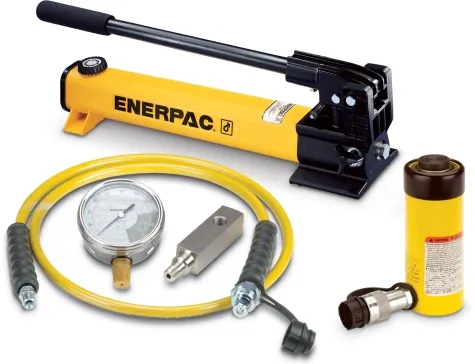 Enerpac SCR-154H 15 Ton 4 in Stroke Hydraulic Cylinder and Hand Pump Set
