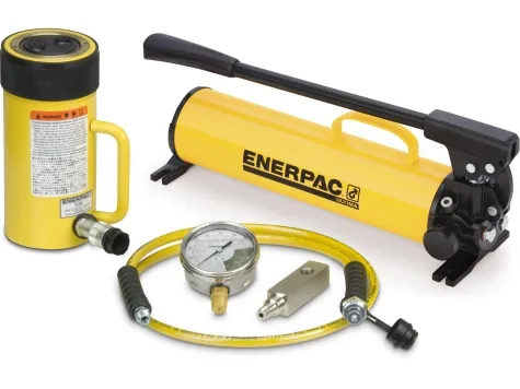 Enerpac SCR-506H 50 Ton 6.25 in Stroke Hydraulic Cylinder and Hand Pump Set