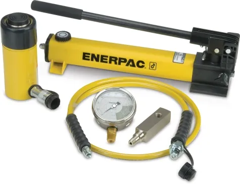 Enerpac SCR-256H 25 Ton 6.25 in Stroke Hydraulic Cylinder and Hand Pump Set