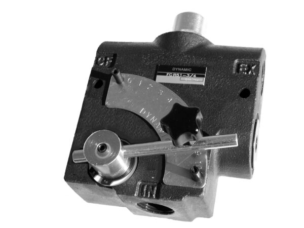 DFC-R-51-08-S Variable Flow Control - Pressure Compensating, Adjustable Relief, Cast Iron Body