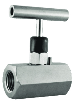 HPNV-1 1/4NPT-FF Needle Valve - High Pressure, Zinc-Nickel Plated Steel Body
